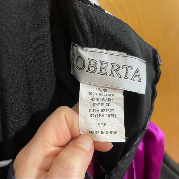 Roberta, Mini Dress, Size 9/10. Good used condition! Zebra Pink and Black. - Picture 4 of 4